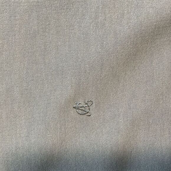 St Croix Tan Long Sleeve Crew Neck Elastic Hem Logo Academia Sweater Size Medium - Picture 4 of 12